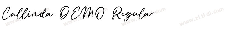 Callinda DEMO Regula字体转换